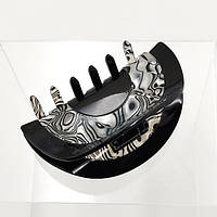 Краб Для Волос Напівкруг 90х45 мм Французький Пластик Леопардовий