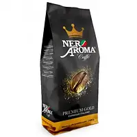 Кофе в зернах Nero Aroma Premium Gold 1кг 80/20