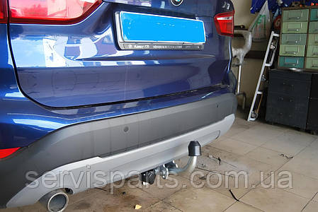 Фаркоп BMW X1 F48 2015- (БМВ Х1) оцинкованй, без підрізу бампера, фото 1