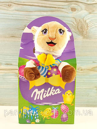 Пасхальный подарок набор игрушка Овечка и сладости Milka 96 г Швейцария