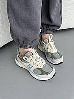 Мужские кроссовки New Balance 993 Beige/Mint/Grey