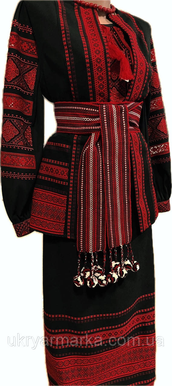 Український жіночий костюм із вишиванкою "Черкаси" трійка