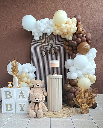 Арка гірлянда з повітряних кульок Шоколадниця( 111 кульок), фото 1