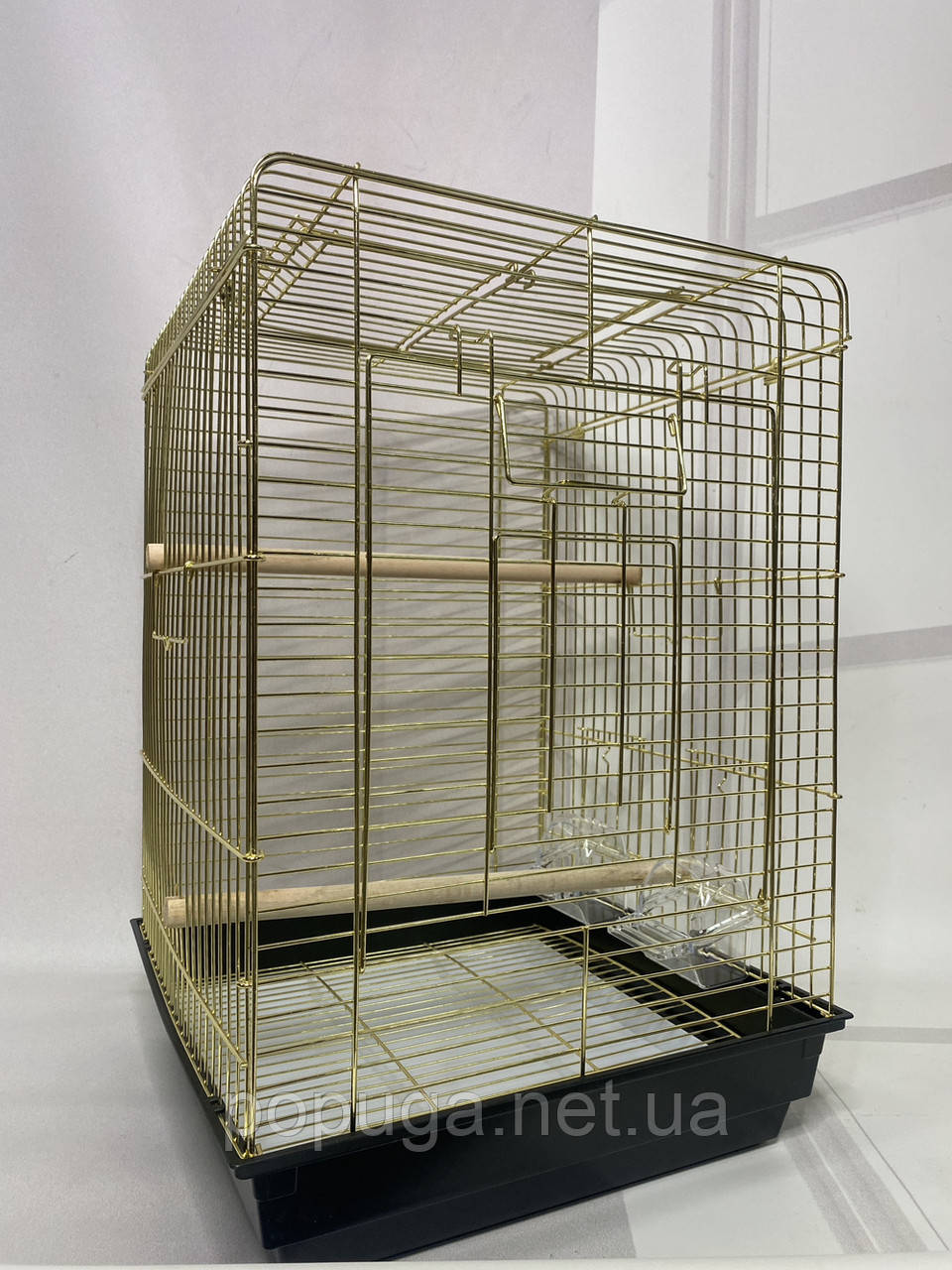 Клітка для птахів 1901G OPENTOP 40х40х59 см (золото), фото 1