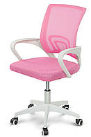 Рожеве офісне крісло комп'ютерне сітчасте Матрикс для школярів, підлітків, персоналу офісу Мікс Мебель