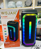 Портативная акустическая колонка WSJAR E4107 BT c RGB подсветкой, USB, Bluetooth, Micro-USB 9148
