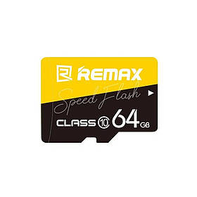 Карта пам'яті для телефону REMAX 64GB Speed Flash Class 10 Micro SD Card Флешка універсальна