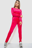 Спортивный костюм женский велюровый, цвет розовый, размер L FA_002248
