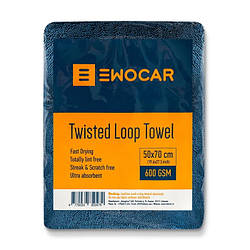 Мікрофібровий рушник Ewocar Twisted Loop Drying Towel 50x70 600 gsm