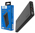 Зовнішній акумулятор Power Bank Denmen DP06 - 10000mAh PD20W+QC3.0 чорний, фото 5