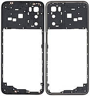 Рамка корпуса Oppo A16/A16s/A54s черная Crystal Black