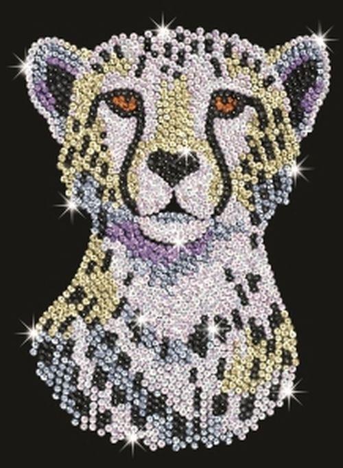 Sequin Art Набор для творчества BLUE Snow Cheetah New Povna-torba это Удобно - фото 2 - id-p2143888957