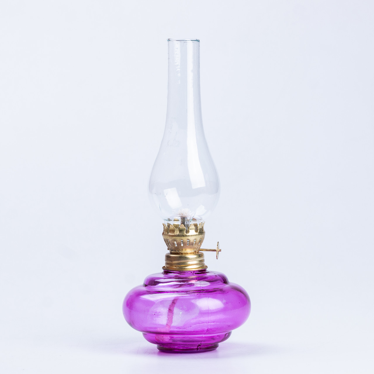 Керосиновая лампа светильник из стекла большая Фиолетовый VT-33 - фото 1 - id-p2143902879