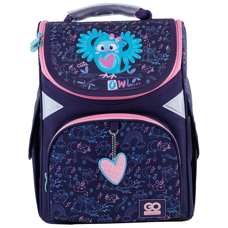 Рюкзак шкільний GoPack Education каркасний Pretty Owl GO24-5001S-2