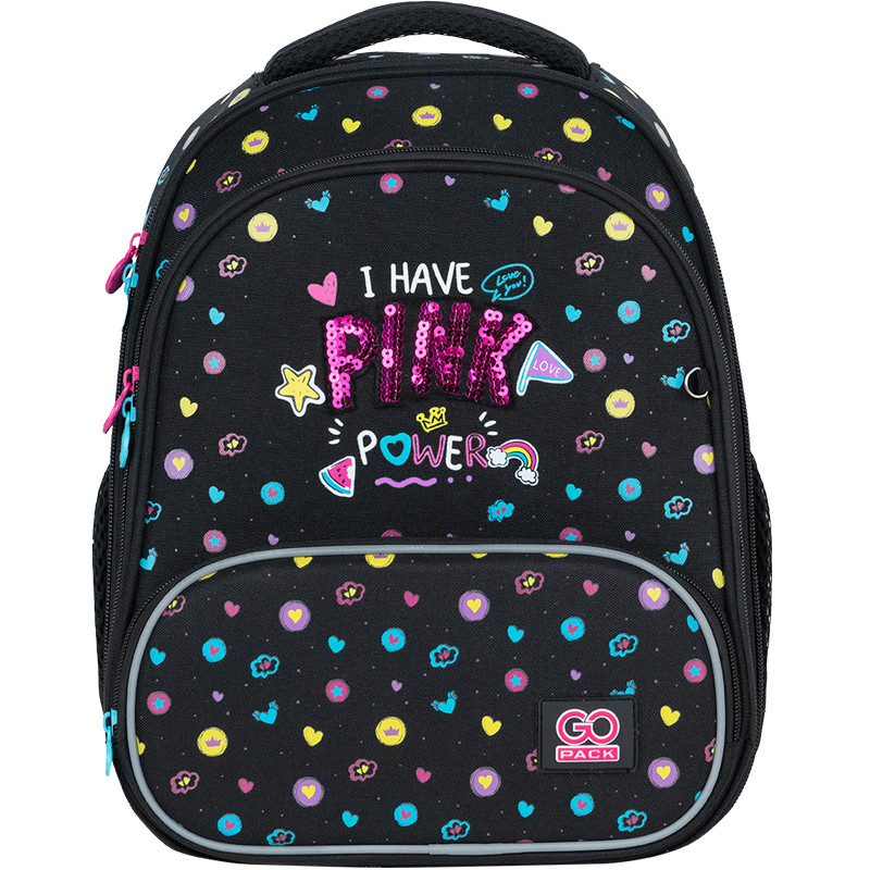 Рюкзак шкільний GoPack Education каркасний Pink Power GO24-597M-2