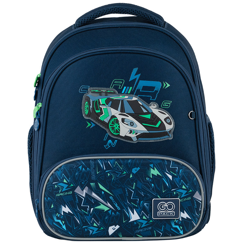 Рюкзак шкільний GoPack Education каркасний GO24-597M-7 Racing Car