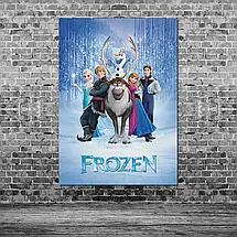 Плакат "Крижане серце, головні персонажі, Frozen", 60×40см, фото 3