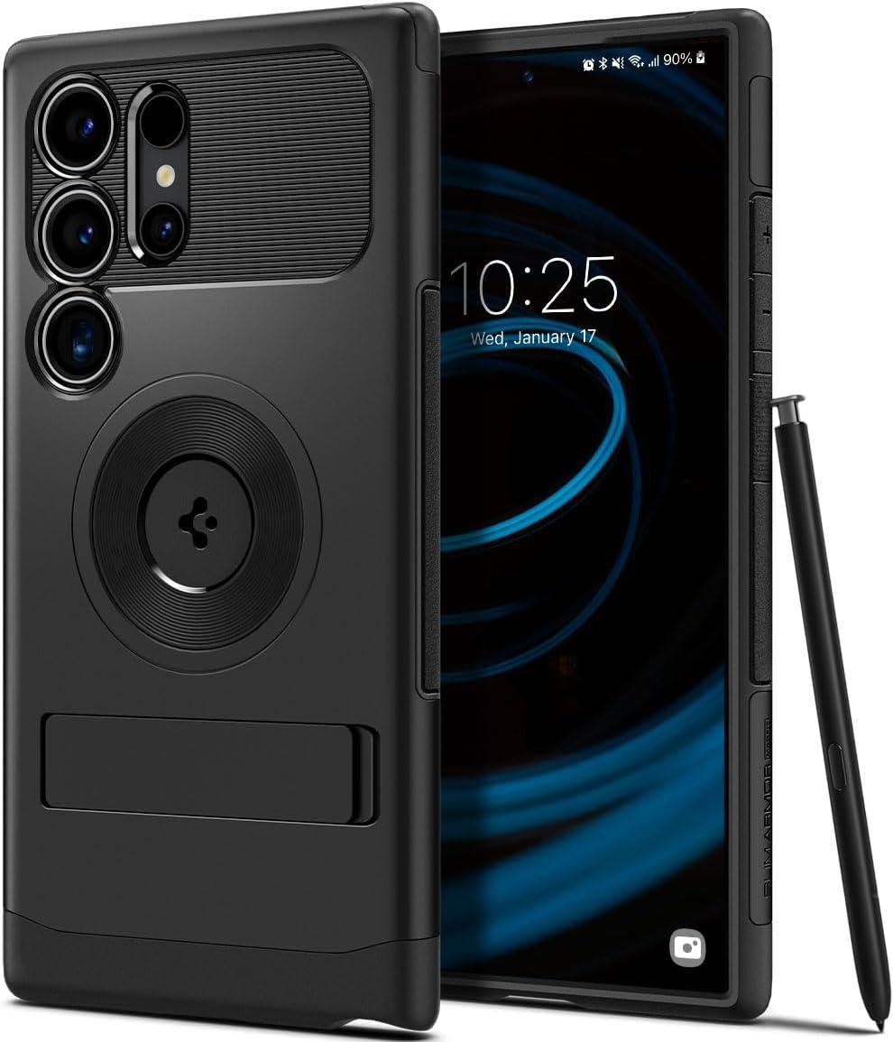 Чохол Spigen для Samsung Galaxy S24 Ultra - Slim Armor MagFit, Black (ACS07189)