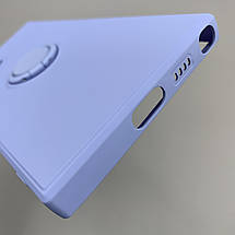 Чохол для Samsung Galaxy S24 Ultra матовий з кільцем утримувачем чохол на самсунг с24 ультра бузковий cfc, фото 6