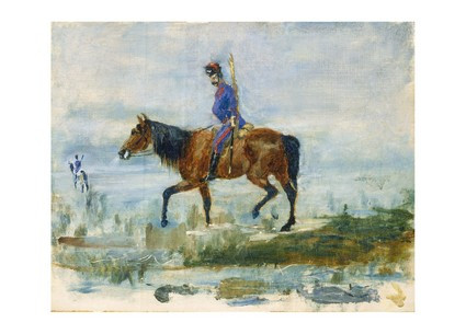 Листівка Henri De Toulouse-Lautrec — Hussars, 1878
