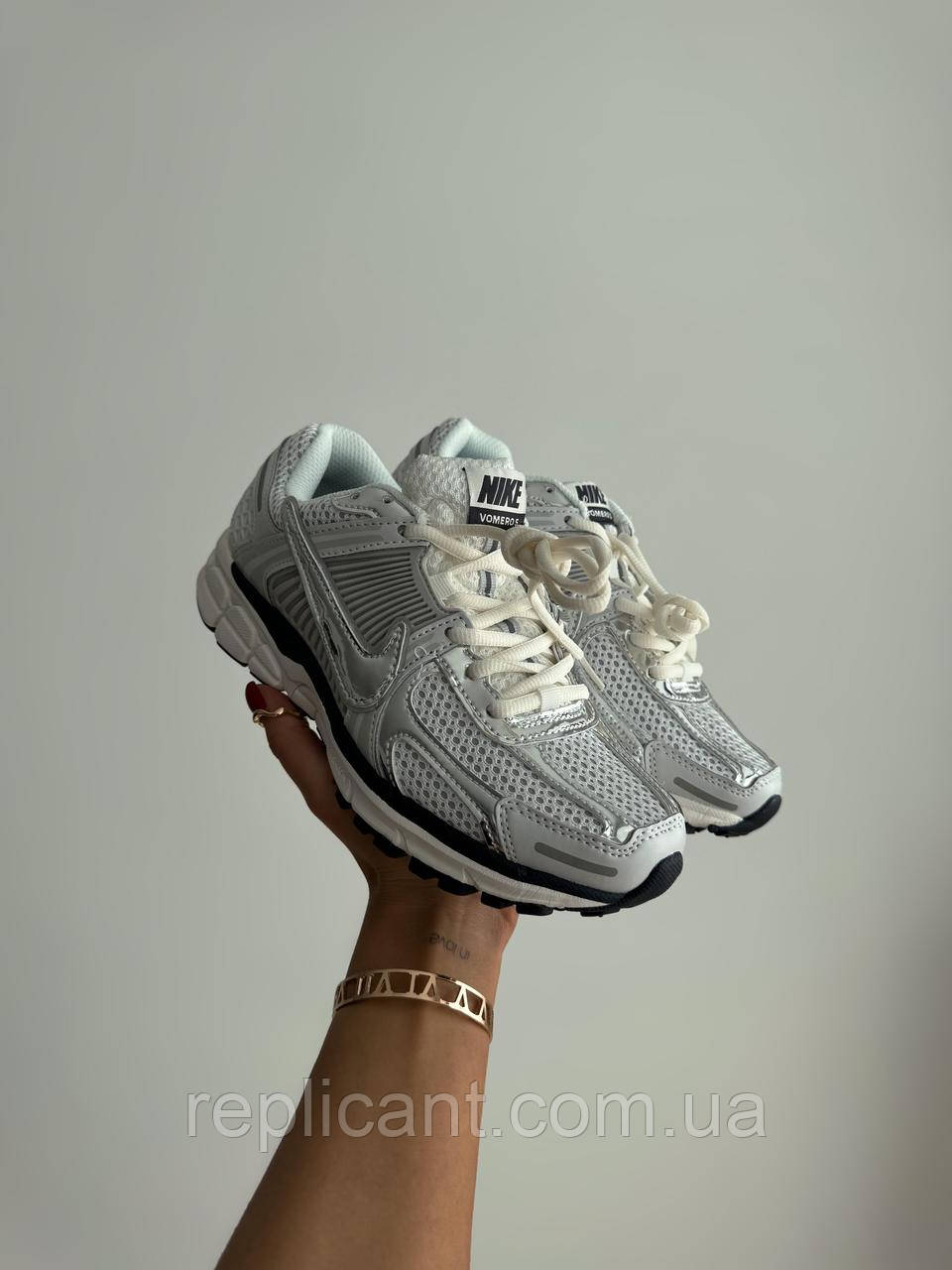 Мужские кроссовки Nike Zoom Voomero 5 “Silver” кроссовки Nike Вьетнам, фото 1