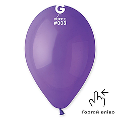 Куля 12" GEMAR-ДЖ Пастель 008 Фіолетова | Purple