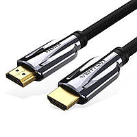 Кабель Vention HDMI-HDMI, 2M, v2.1, 8K 60Hz, 4K 120Hz, 2K 144Hz, 1080P 160Hz (AANBF)