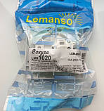 Розетка електрична одинарна без заземлення LEMANSO Сакура біла LMR1020, фото 5