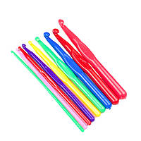 Набор пластмассовых крючков для вязания 9 шт