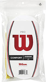 Wilson Pro Overgrip Comfort 30 Grip Reel White - 30 штук в упаковці намоток для тенісу