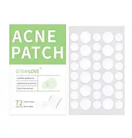 Патчі від прищів Sersanlove ACNE PATCH (екстракт зеленого чаю) 72 штуки