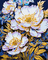 Картина по номерам - Элегантные цветы с красками металлик KHO3259 ТМ Идейка 40х50 см