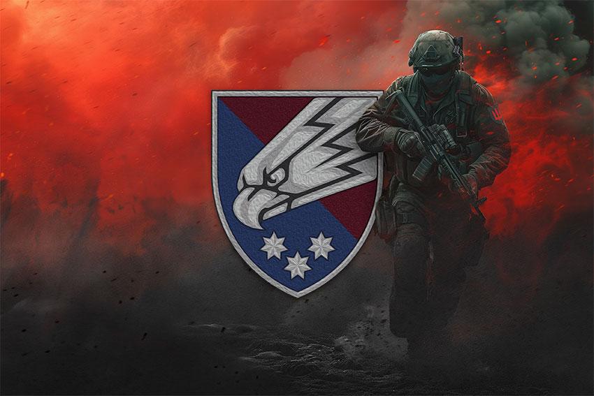 Прапор 25 ОПДБр Січеславської ДШВ ЗСУ червоний світанок