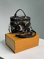 Louis Vuitton Vanity PM Bag Monogram Empreinte Leather Noir