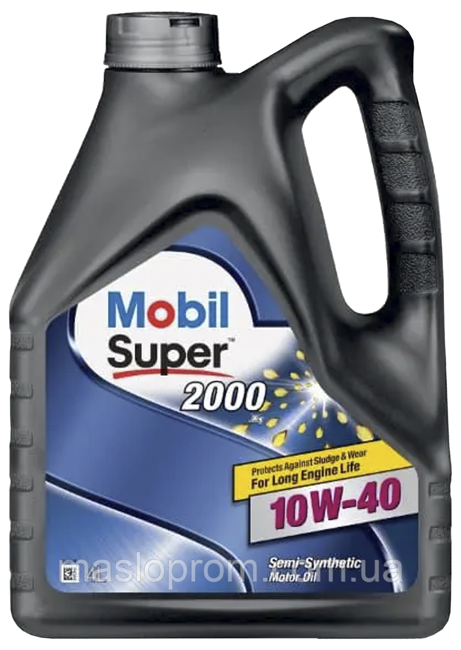 Моторне масло Mobil Super 2000 X1 10w-40 4л доставка укрпоштою 0 грн