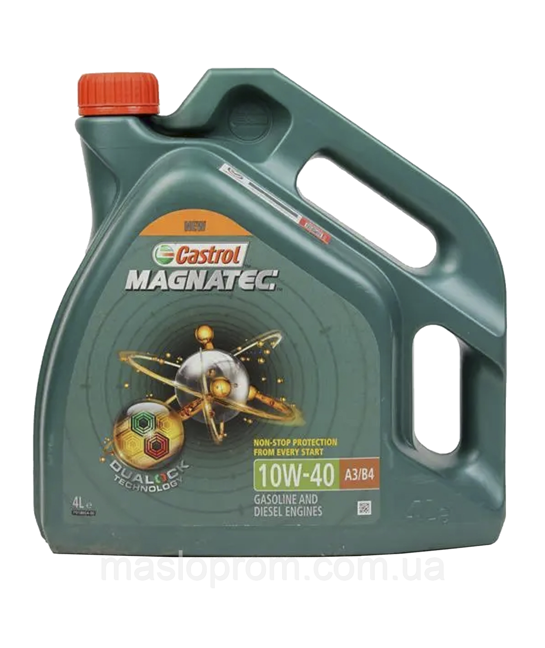 Моторна олива Castrol Magnatec A3/B4 10w40 4л доставка укрпоштою 0 грн