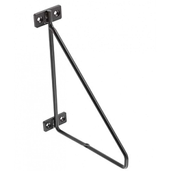 Тримач для полиці GTV BAR 21x17cm Чорний мат