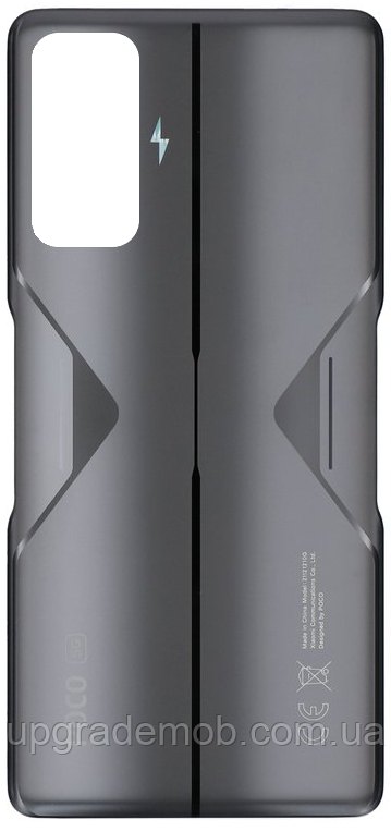 Задня кришка Xiaomi Poco F4 GT чорна Stealth Black глянсова
