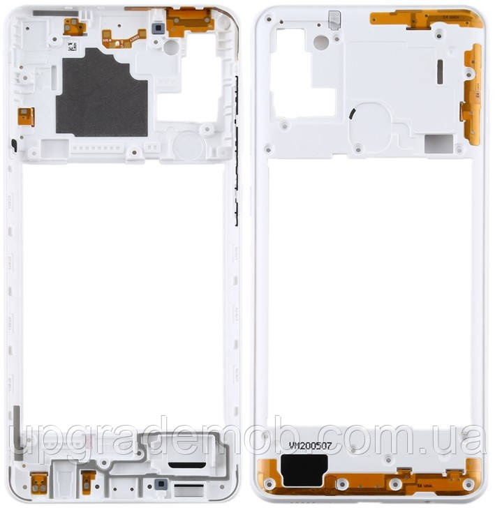 Рамка корпусу Samsung A217 Galaxy A21s біла, фото 1