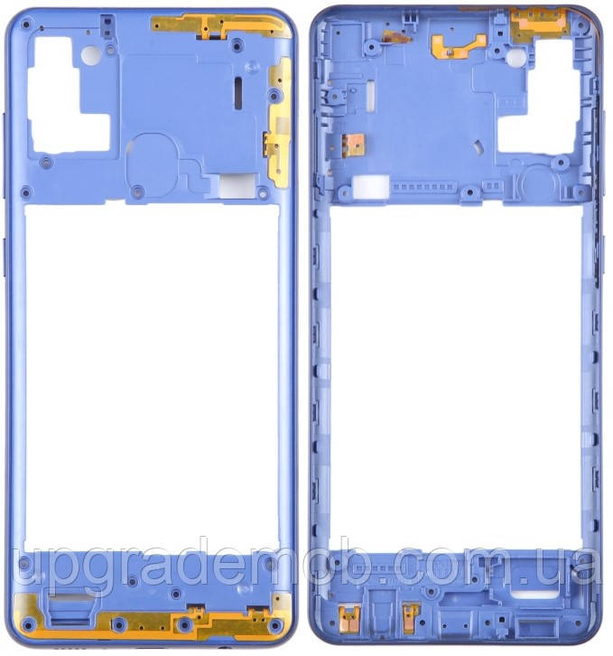Рамка корпусу Samsung A217 Galaxy A21s синя, фото 1