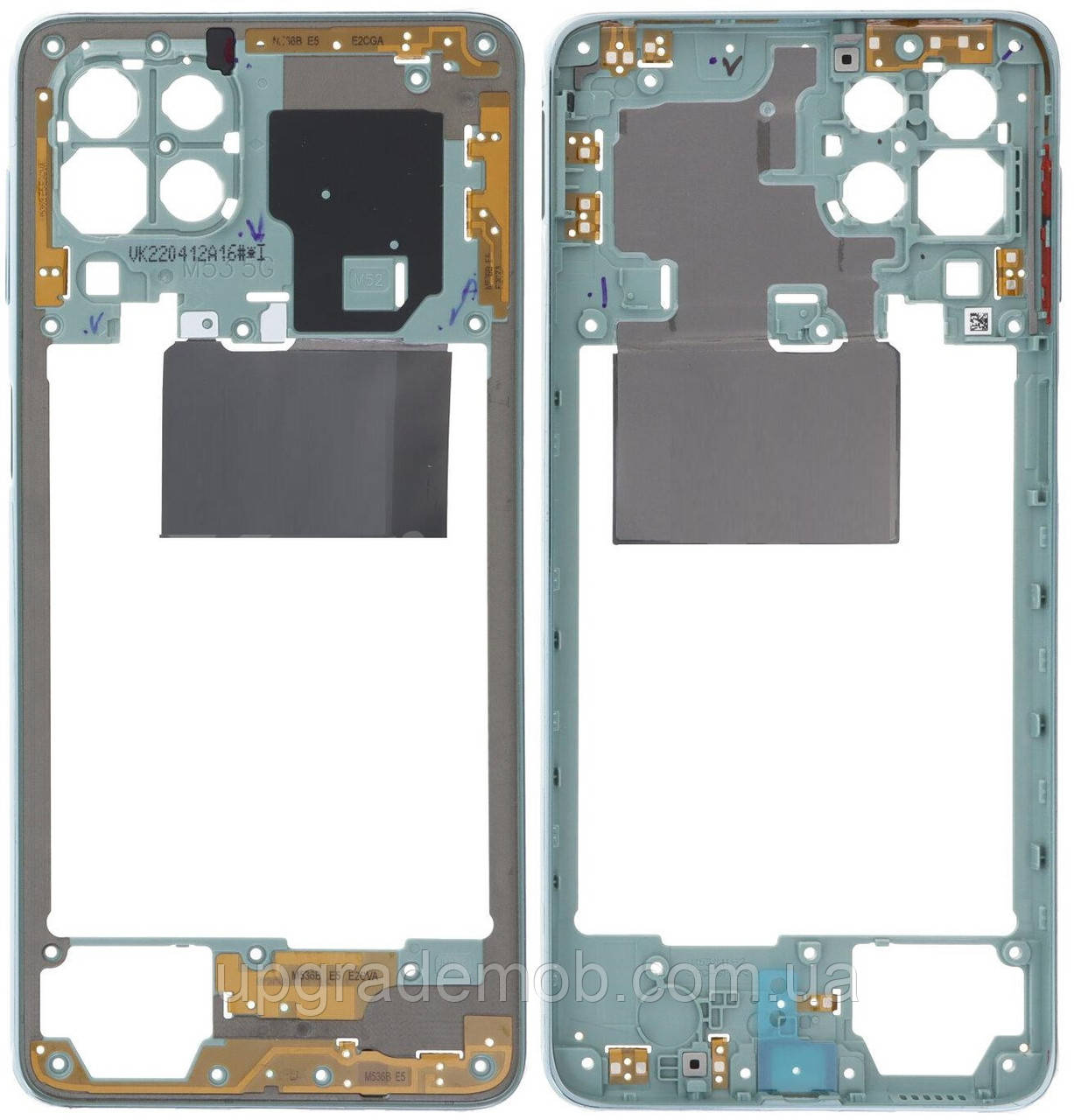 Рамка корпусу Samsung M536 Galaxy M53 зелена, фото 1