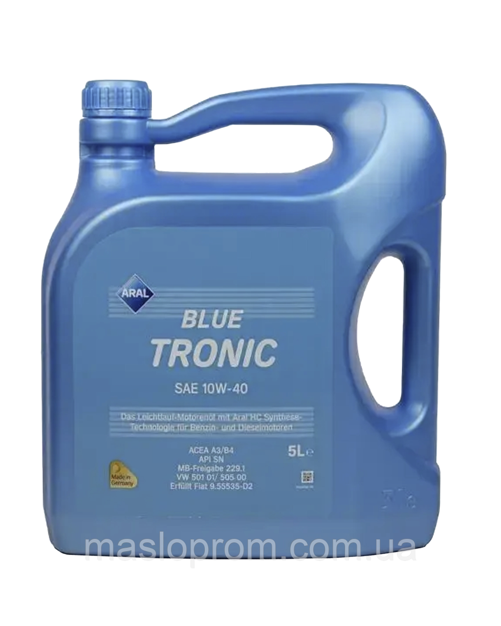 Моторна олива Aral BlueTronic 10W-40 напівсинтетична 5 л доставка укрпоштою 0 грн