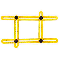 Topex Линейка-угольник, шаблометр, для переноса измерений регулируемая, размеры длинных и коротких боков