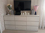 Комод лайт на 9 ящиків колір Аляска, фото 3