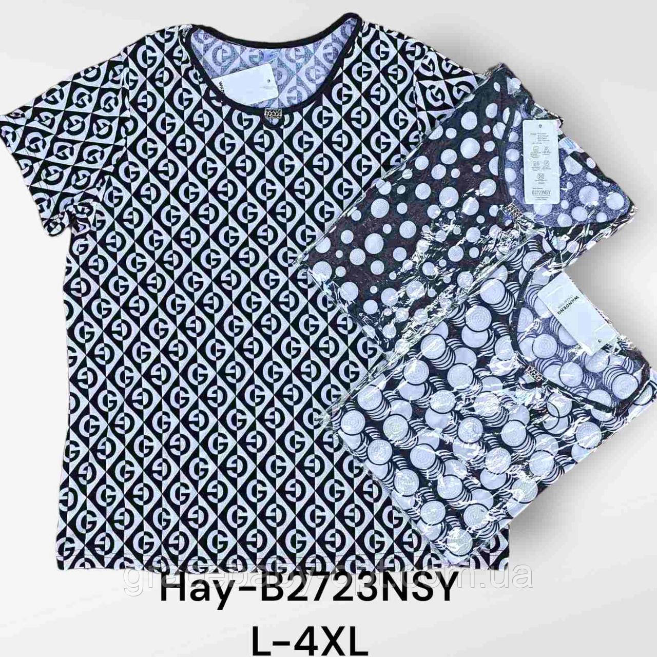 Футболка жіноча оптом, L-4XL pp, № Hay-B2723NSY