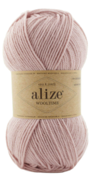Нитки пряжа для в'язання  75/25 WOOLTIME Вултайм № 161 - рожевий