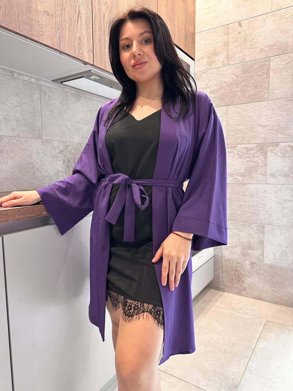 Халат і пеньюар із мереживом