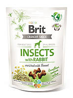 Лакомство для собак Brit Care Dog Crunchy Cracker Insects для иммунитета с насекомыми, кроликом и фенхелем 200