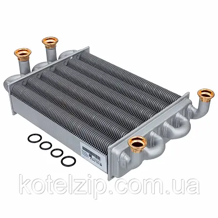 Теплообмінник до котла Ferroli Domiproject F 24/ С24, FerEasy F24 - 39819540, 39820060, фото 1