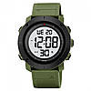 Годинник наручний чоловічий SKMEI 2122AGWT з підсвіткою Темно-зелений, фото 2